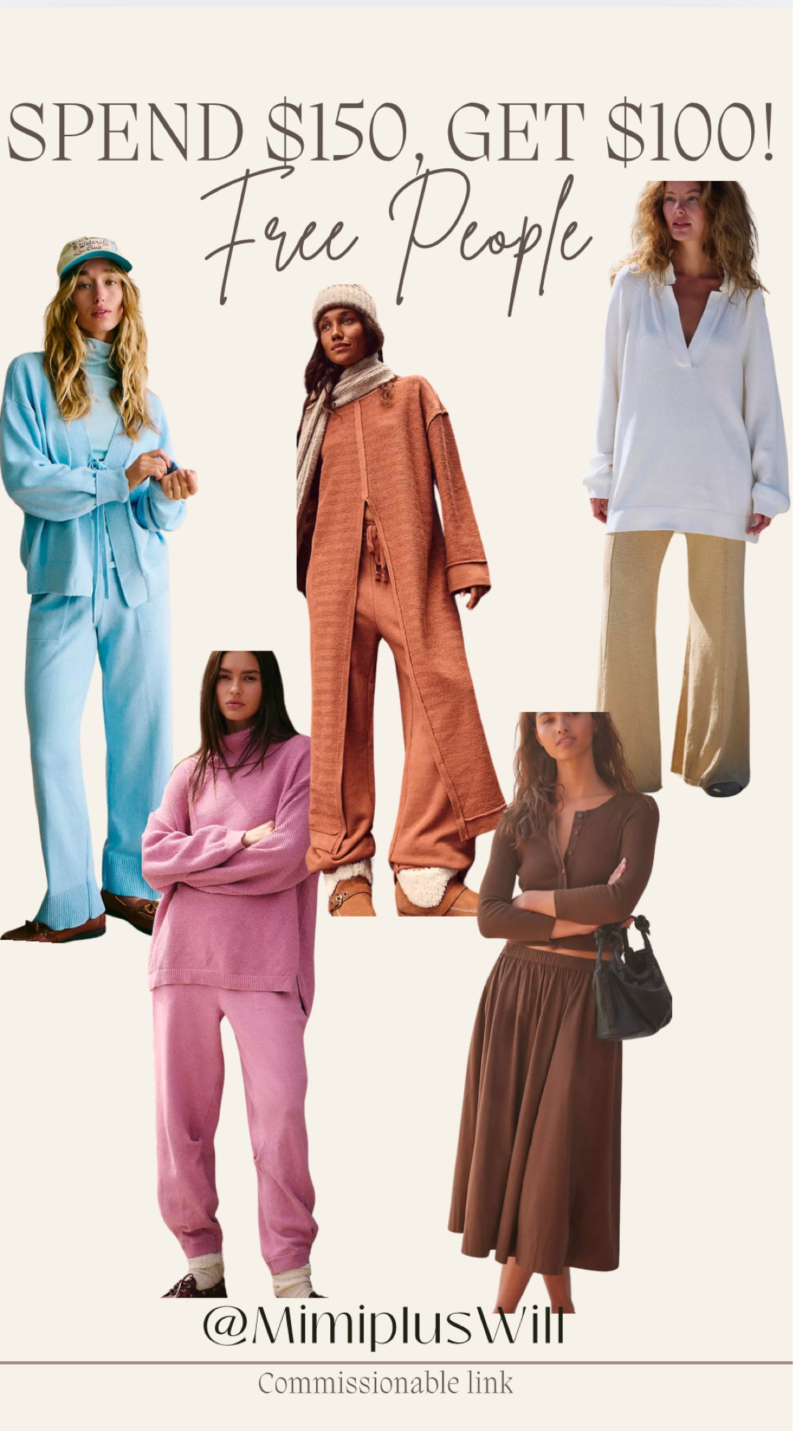 Free people sets! Spend $150, get $100 to spend! 

Sets | casual | matching set | sweater set | free people | gifts for her 
Follow @mimipluswill for more! 

#LTKHoliday #LTKSeasonal #LTKSaleAlert