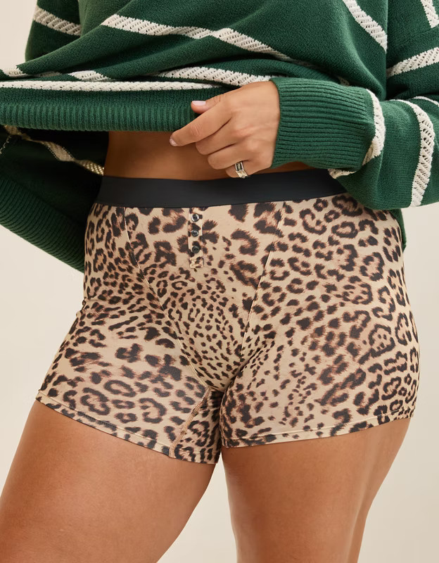 Superchill Cotton High Waisted Boxer Underwear | Aerie