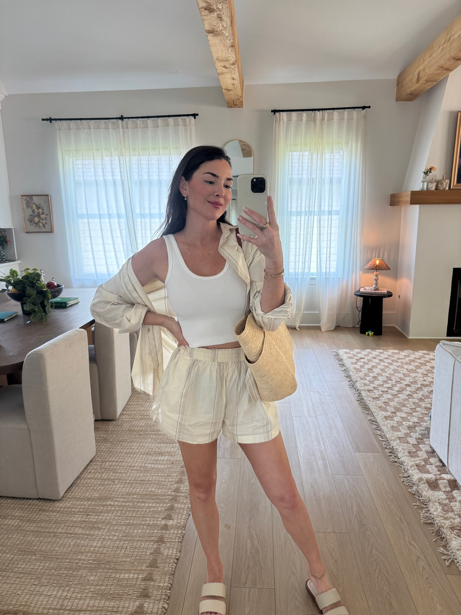 Summer everyday outfit from Revolve. Vacation outfit, sandals, matching set  

 #LTKStyleTip #LTKShoeCrush