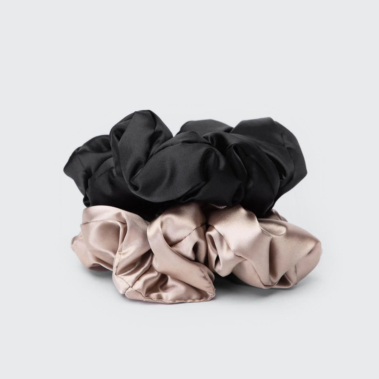Satin Sleep Pillow Scrunchies - Black/Gold (NC / OS) | Kitsch