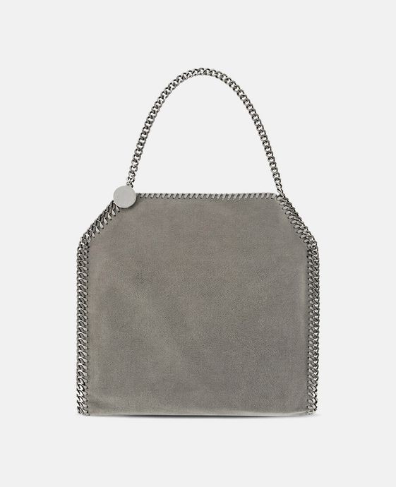 Light Grey Falabella Shaggy Deer Small Tote | Stella McCartney US