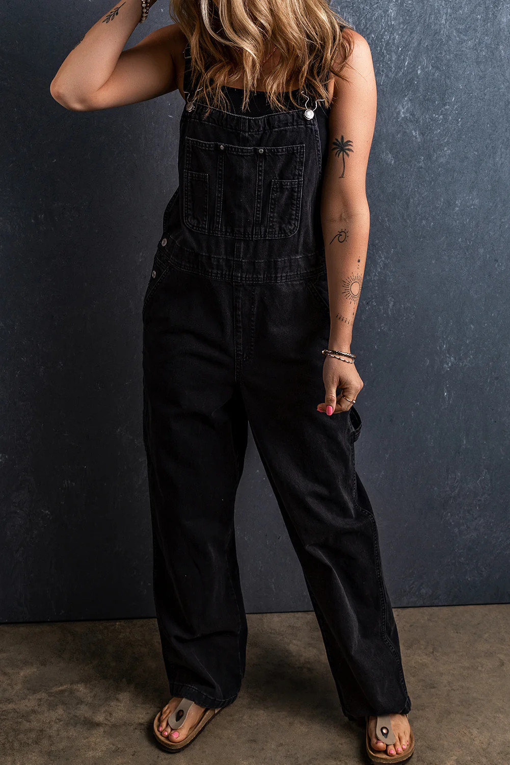 Casual Chic Boutique Pocketed Straight Denim Overalls | Shop name | Casual Chic Boutique