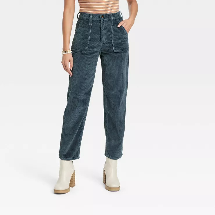 Women's High-Rise Vintage Corduroy Straight Jeans - Universal Thread™ | Target
