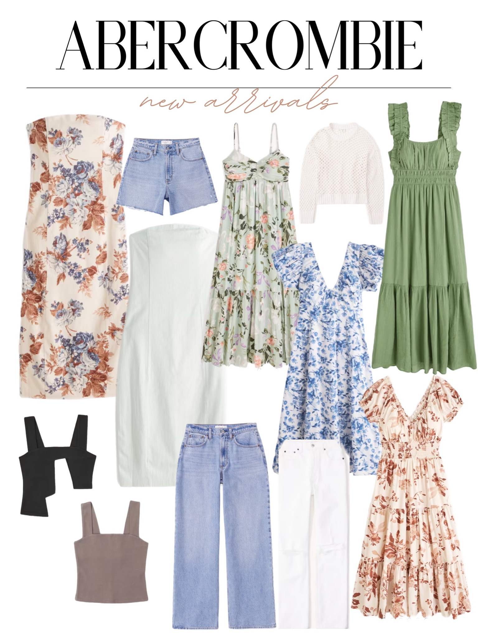 A&F New Spring Arrivals 
Floral Style , Denim , Dress 

#LTKstyletip #LTKunder100