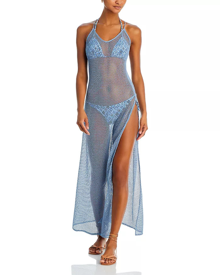 Arya Fishnet Halter Swim Cover Up Dress - 100% Exclusive | Bloomingdale's (US)