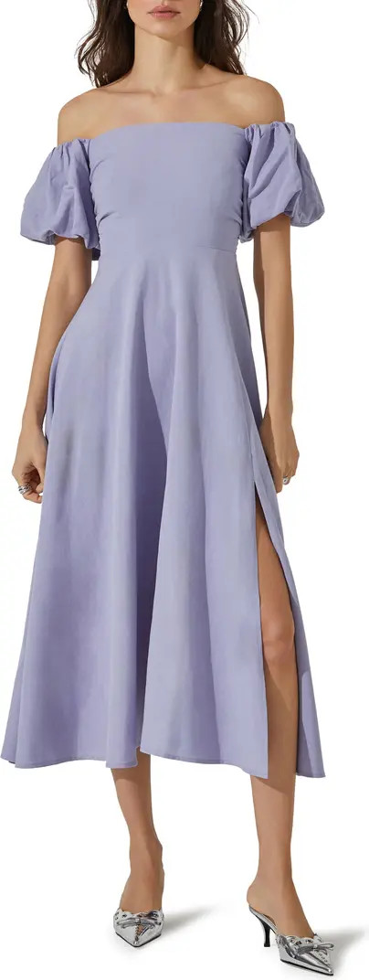 Off the Shoulder A-Line Dress | Nordstrom