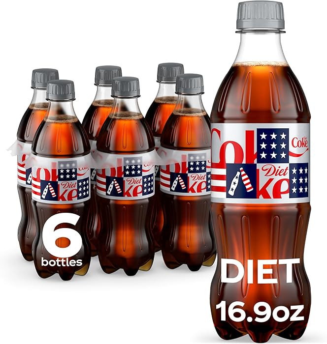 Diet Coke Diet Soda, 16.9 fl oz Bottles, 6 Pack - Cola Soft Drinks | Amazon (US)