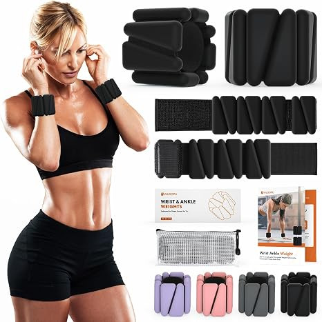 Wrist Weights, Ankle Weights for Women Men, Adjustable Wrist Weighted Bracelet for Home Gym Worko... | Amazon (US)