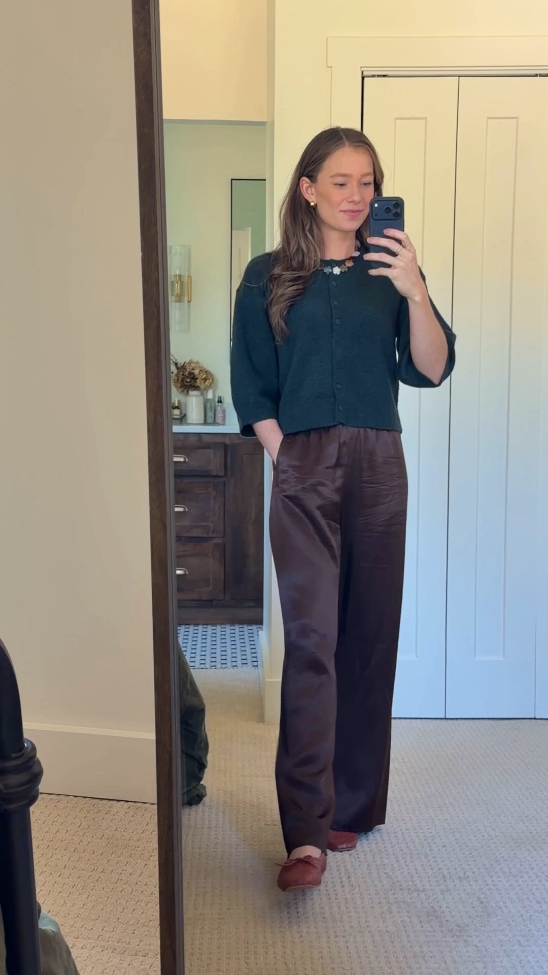 Friday ootd! Wearing a base of traditional fall colors from @jcrew and @zsupplyclothing and then added in a pop of color with my Freda Salvador flats and @Tuckernuck necklace 🍂 I love incorporating unexpected pops of color alongside colors that are more seasonally “traditional”.

#LTKootd #LTKmomlife #LTKSeasonal