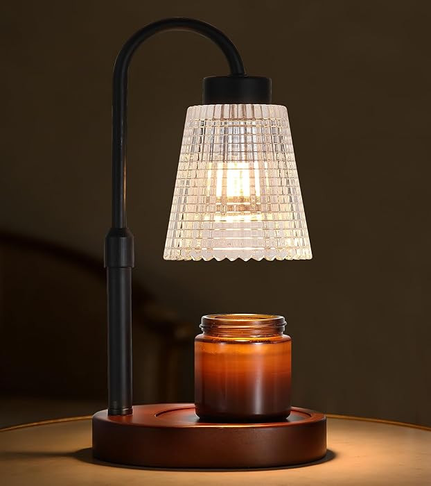 Black Candle Warmer Lamp WithTimer and Dimmer,Fragrance Electric Wax Melt Warmer with 2 Bulbs,Sce... | Amazon (US)