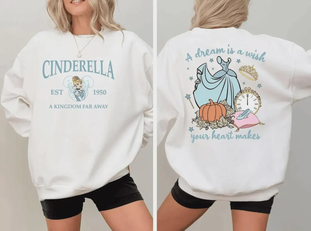 Fairytale Castle Sweatshirt, Princess Crewneck, Vintage Magic Trip Sweater - Etsy | Etsy (US)