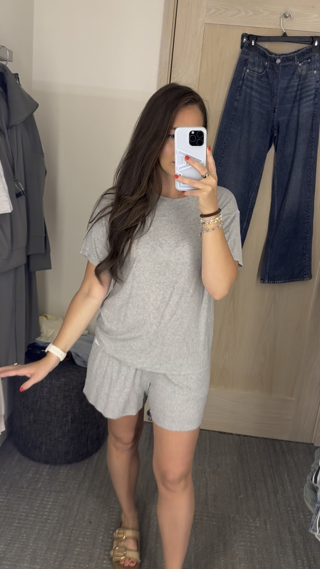 These pajamas remind me of Skims!! 

Wearing size medium 
Nordstrom anniversary sale

#LTKSaleAlert