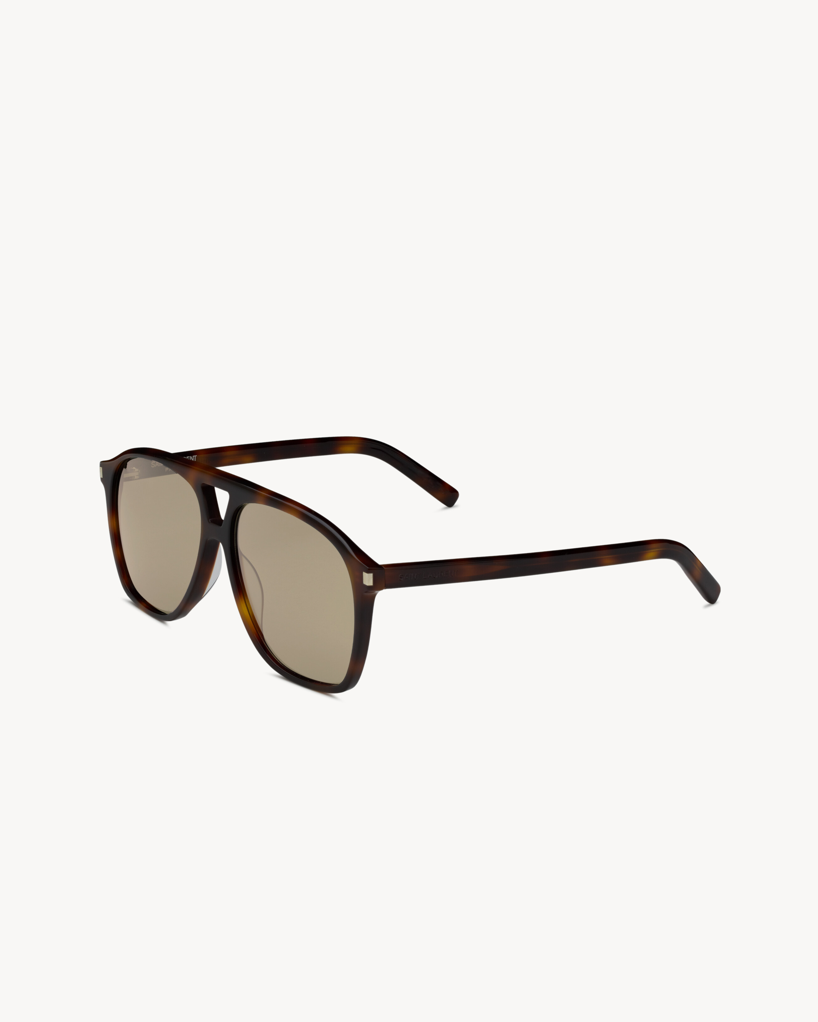 SONNENBRILLENMASKE MIT PILOTENRAHMEN, NYLONGL\u00c4SERN, DOPPELSTEG SOWIE B\u00dcGELN MIT GRAVUR. | Saint Laurent Inc. (Global)