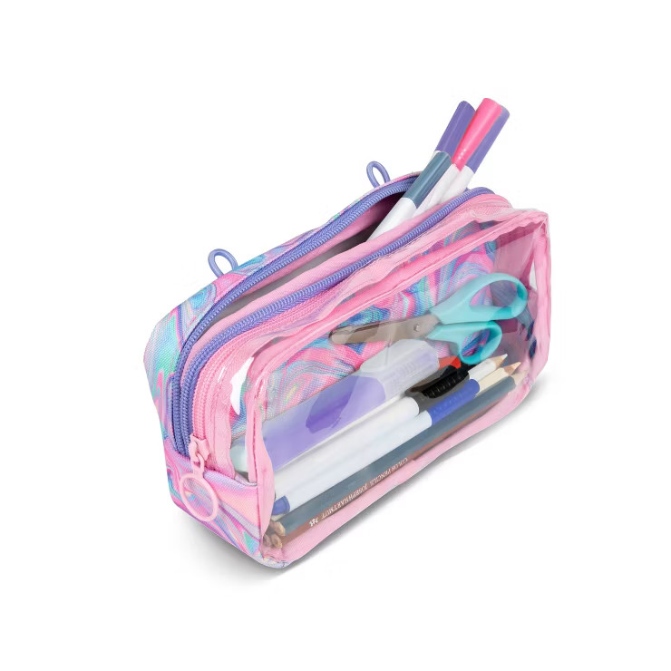 Half and Half Pencil Case Petrol Sheen - ZIPIT | Target