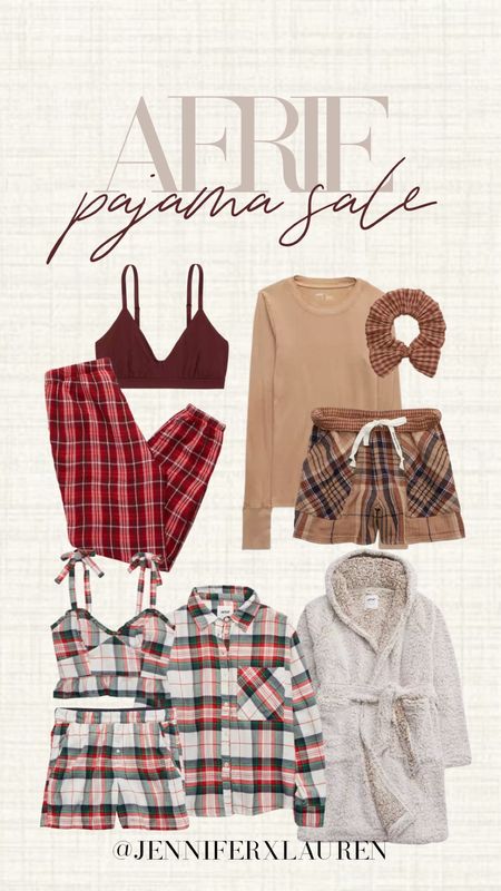 Aerie 20% off pajama sale. Holiday pajamas. Holiday pjs. Plaid pajamas. Christmas pjs. Christmas pajamas. Womens pajamas. Aerie comfy outfit. Robe. Girl gift guide 

#LTKGiftGuide #LTKSeasonal #LTKHoliday
