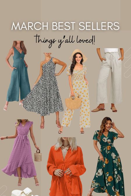 March best sellers. All are true to size except the linen pants (I’d recommend sizing up in those for a comfier, looser fit). I wear a large in everything, and an XL in the linen pants. 

#LTKmidsize #LTKfindsunder50 #LTKxTarget