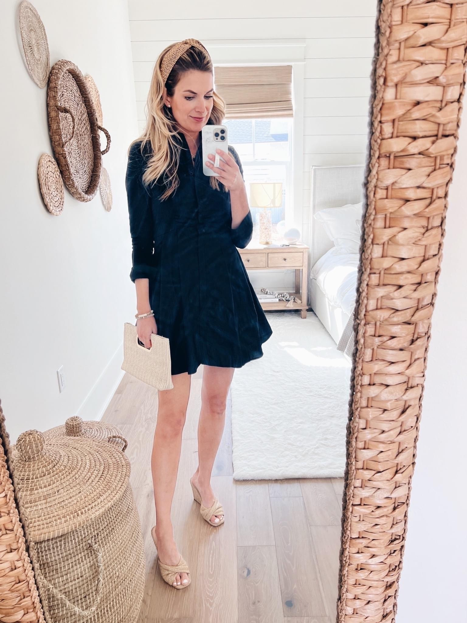 This Walmart dress 🔥 perfect for work, lunch, or date night! Paired with amazon clutch and headband. Sandals tts. 

#LTKworkwear #LTKunder50 #LTKSeasonal