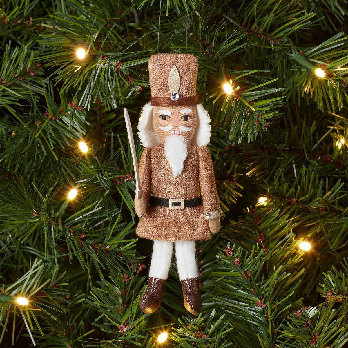 Nutcracker Ballet Fabric Nutcracker Christmas Tree Ornament - Wondershop™ | Target