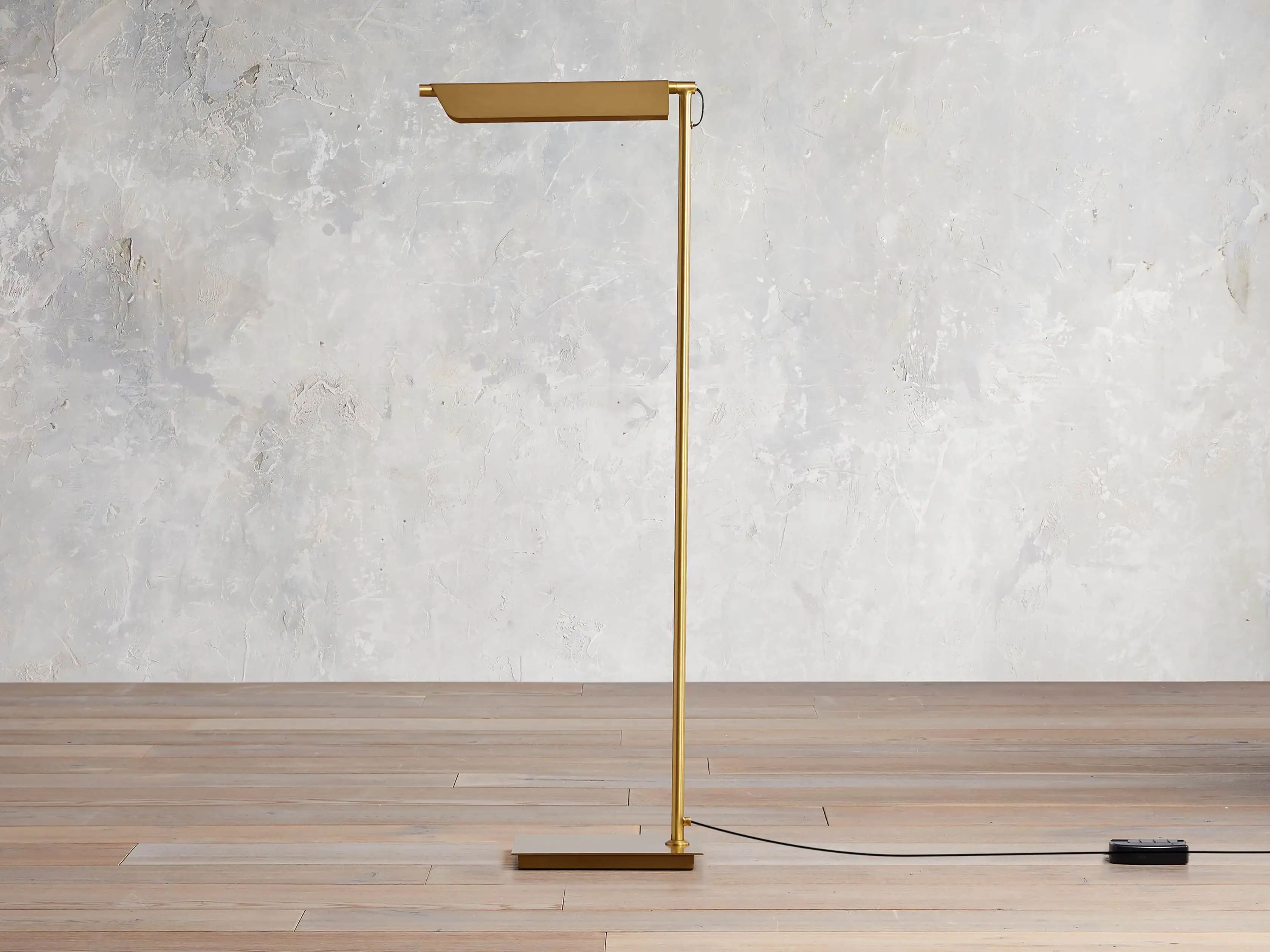 Axle Brass Task Floor Lamp | Arhaus