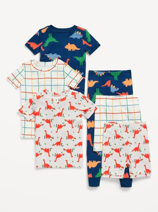 Unisex 6-Piece Printed Pajama Set for Toddler &amp; Baby | Old Navy (US)