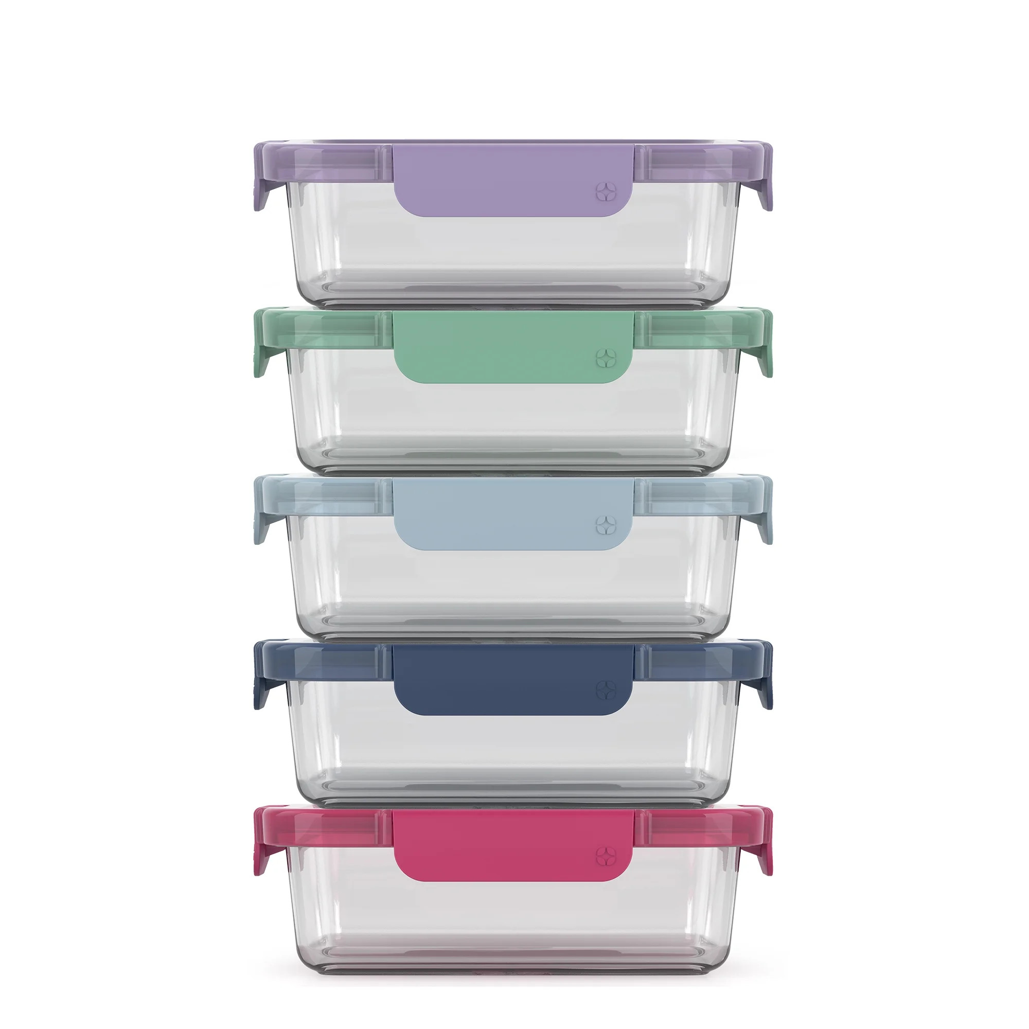 Ello Colorlock 3.4 Cup 10pc Glass Meal Prep Set | Walmart (US)