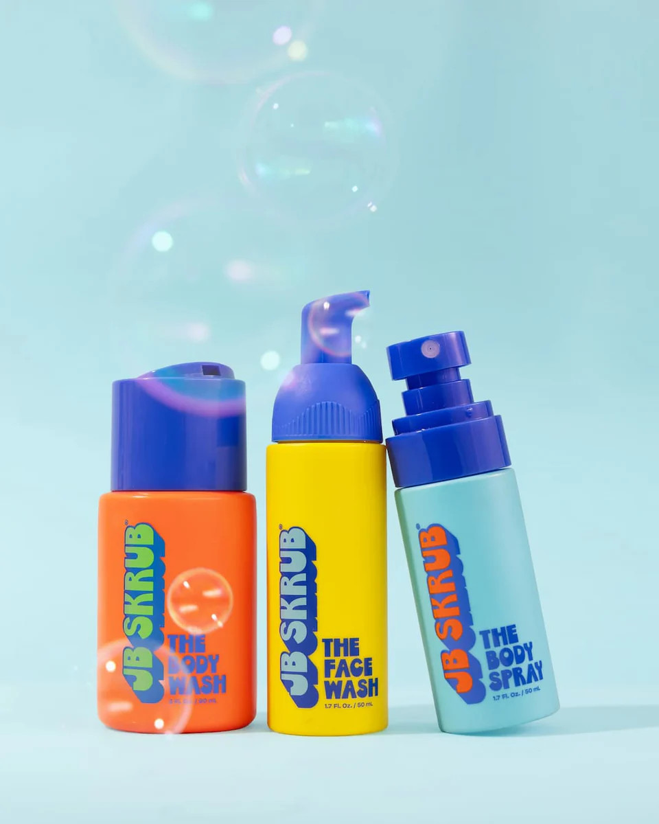 The Junior Travel Trio - Travel Size Teen Skincare - JB SKRUB | JB SKRUB