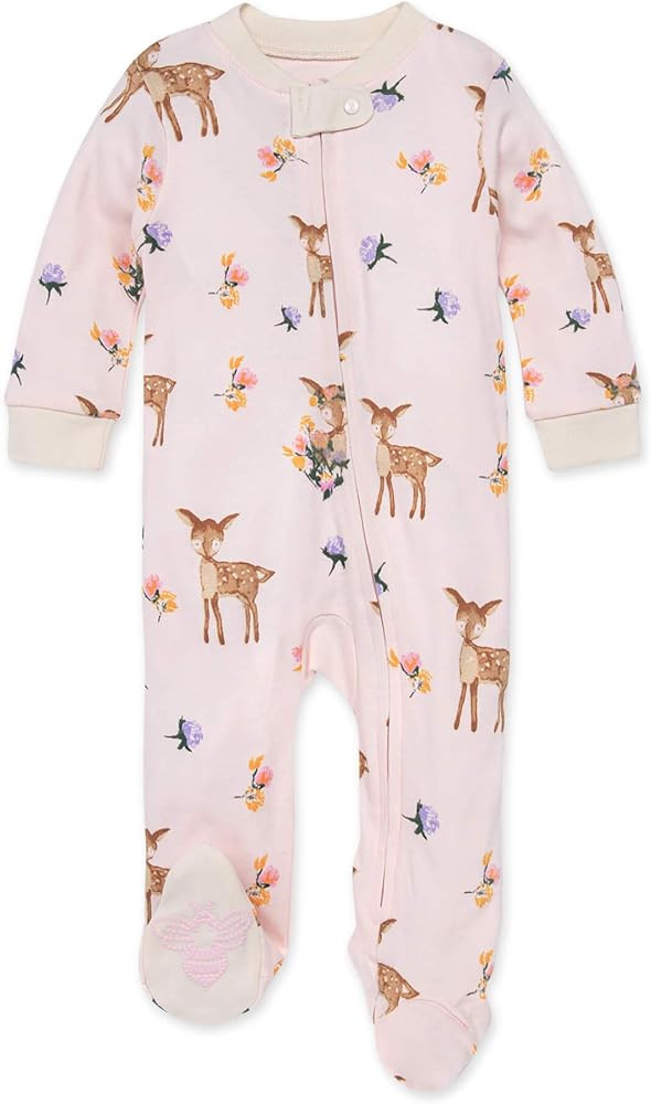 Burt's Bees Baby Baby Girls' Sleep and Play Pajamas, 100% Organic Cotton One-Piece Romper Jumpsui... | Amazon (US)