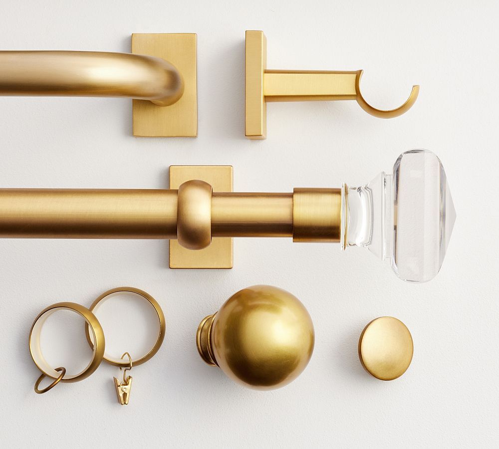 Standard Brass Curtain Hardware Collection | Pottery Barn (US)