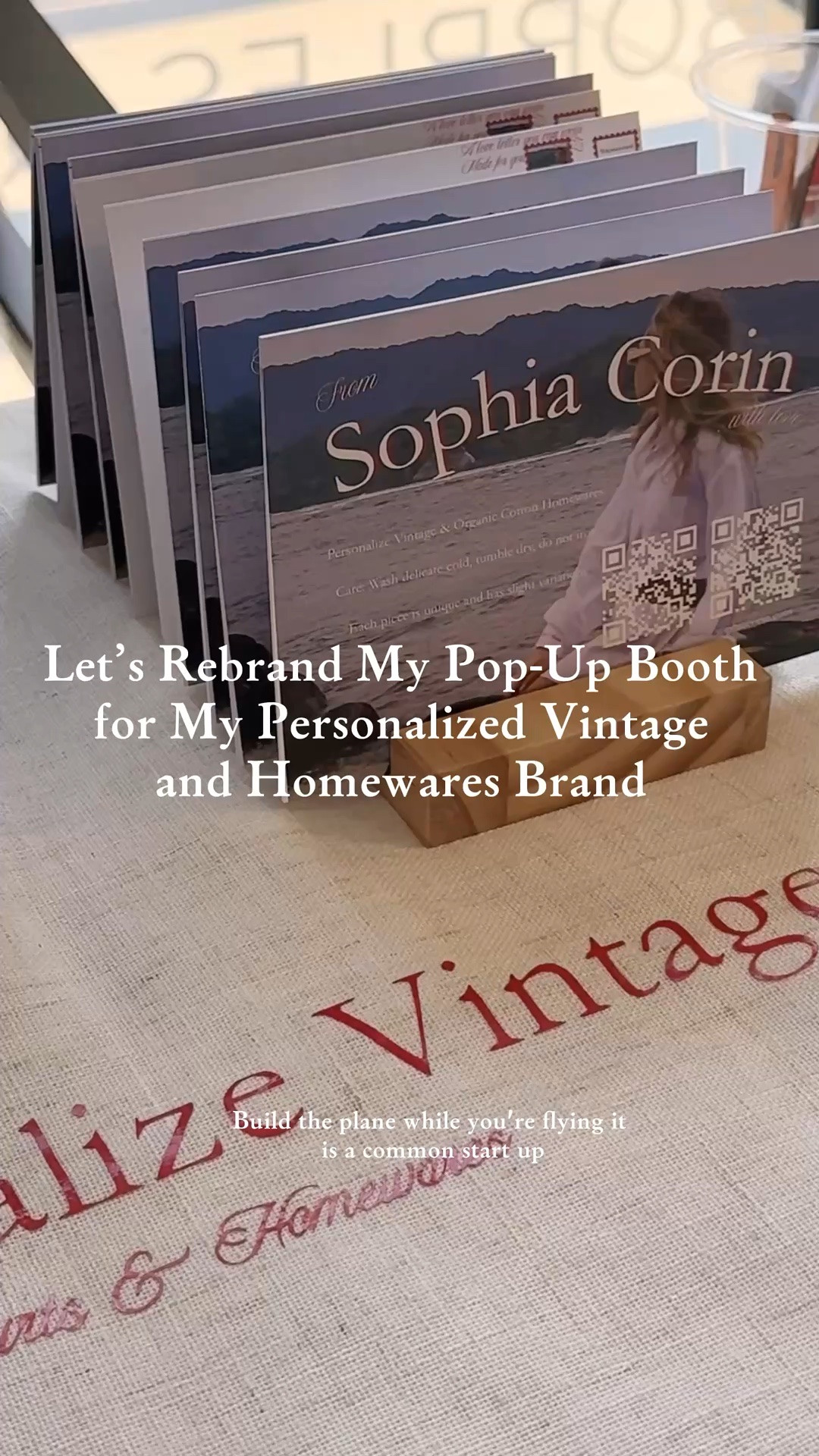 Pop up booth & custom materials