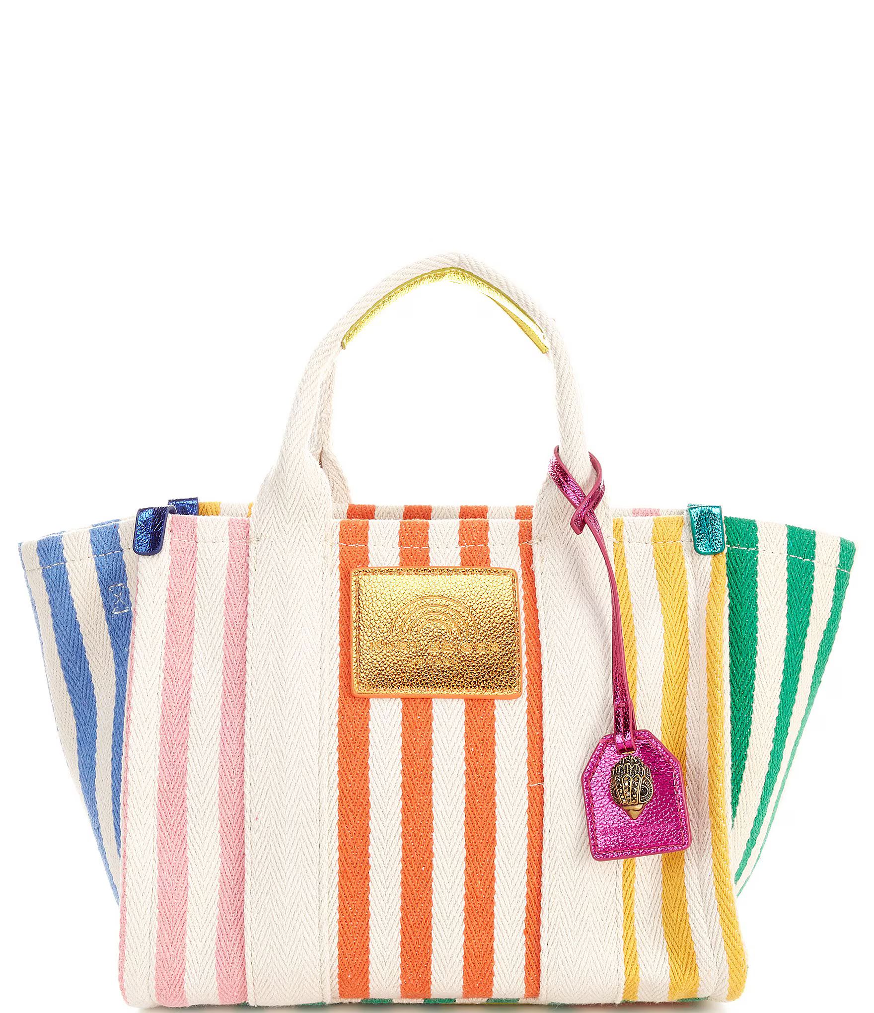 Kurt Geiger London Southbank Stripe Small Shopper Tote Bag | Dillard's | Dillard's