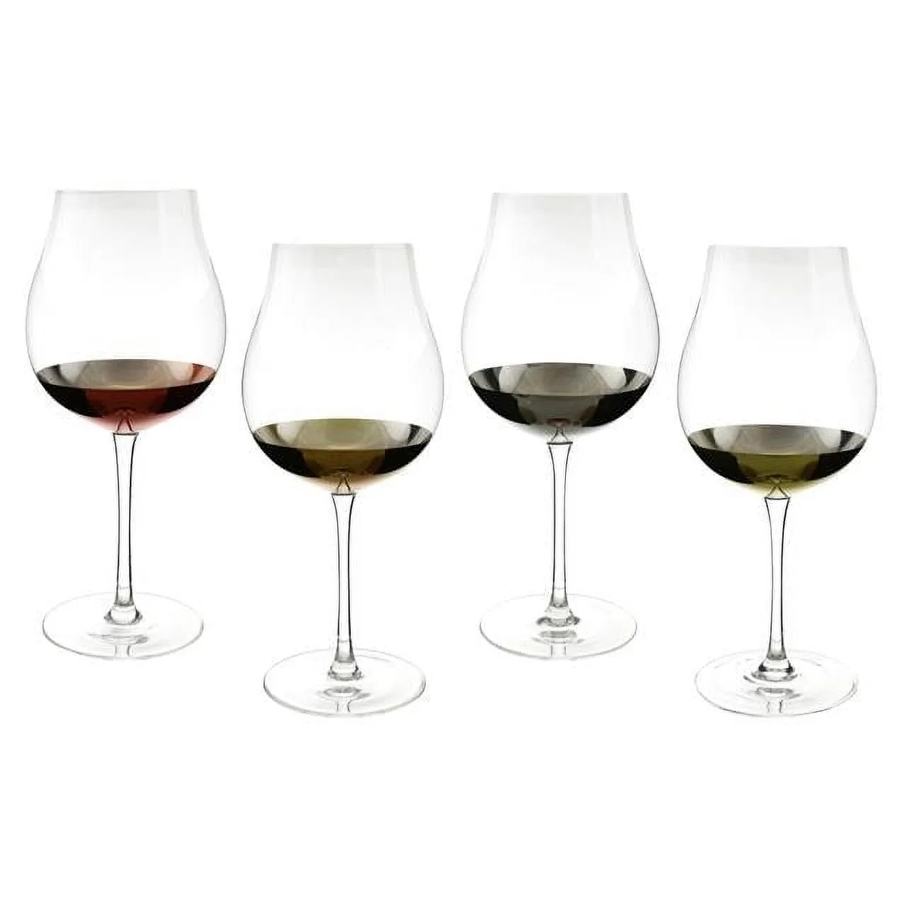 Three Star Import & Export XM6304 9.5 in. Tulip Shape Wine Glass Set, 4 Piece | Walmart (US)
