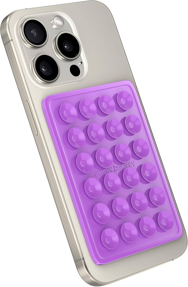 StickyGrippy Suction Phone Case Mount, Silicon Adhesive Phone Accessory for iPhone and Android, H... | Amazon (US)