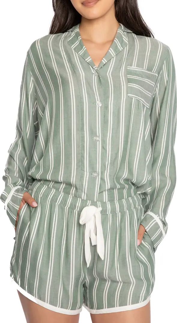 PJ Salvage Stripe Hype Sateen Short Pajamas | Nordstrom | Nordstrom