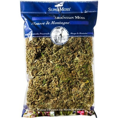 SuperMoss Dried Mountain Moss Decorative Filler - Natural: Sphagnum Soil Conditioner, Organic Matter | Target