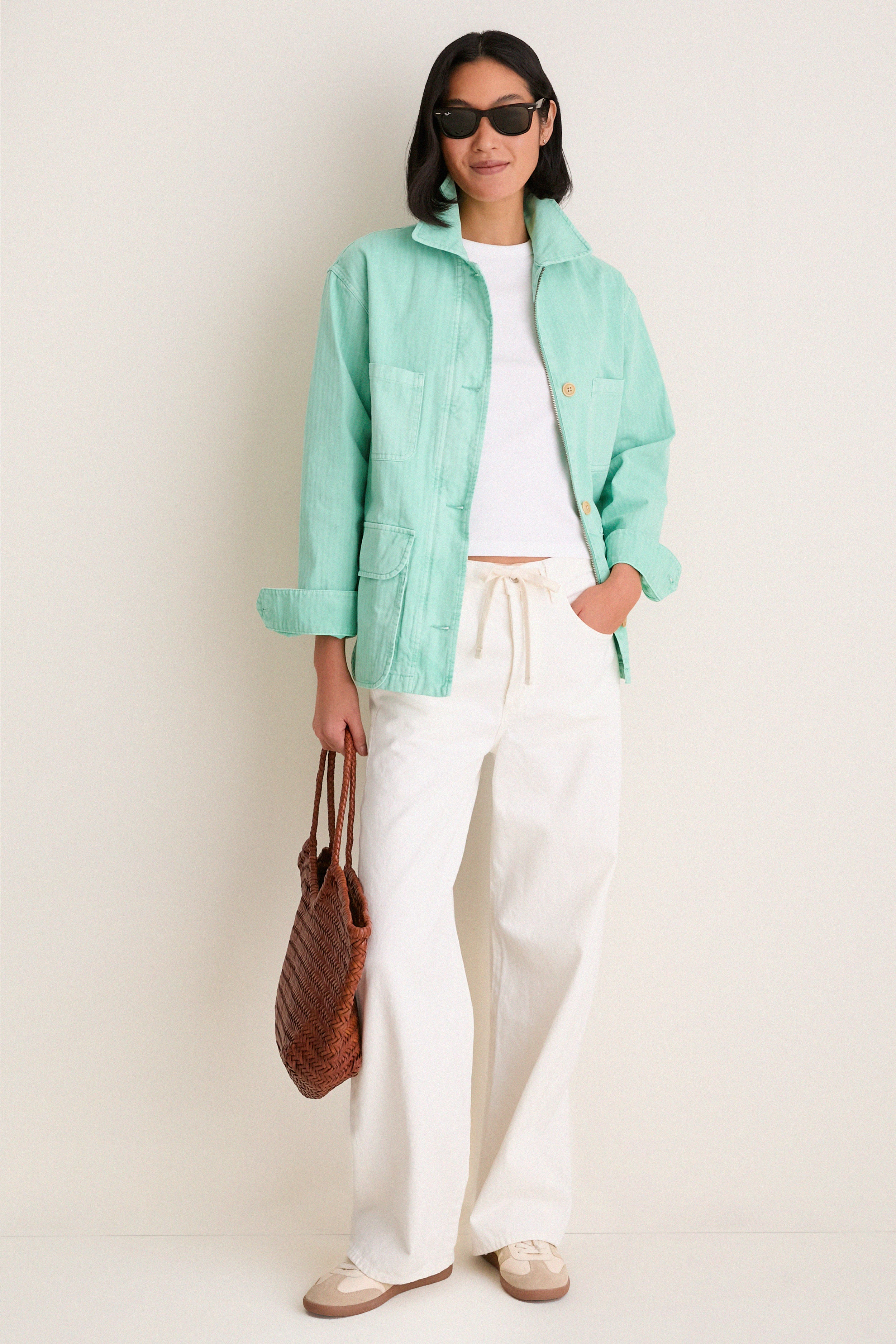 Mickey Mint Painter Jacket in Herringbone | Tuckernuck (US)