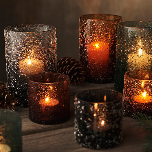 Crystalized Glass Votives, Set of 2 | Terrain