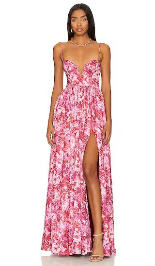 Mallory Gown in Monet Floral | Revolve Clothing (Global)