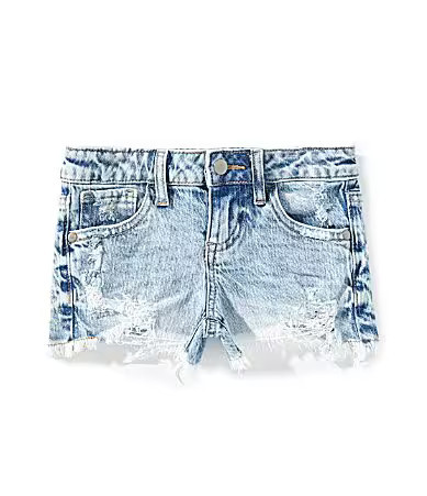 GB Little Girls Cut Off Distressed Frayed Hem Denim Shorts - 5 | Dillard's