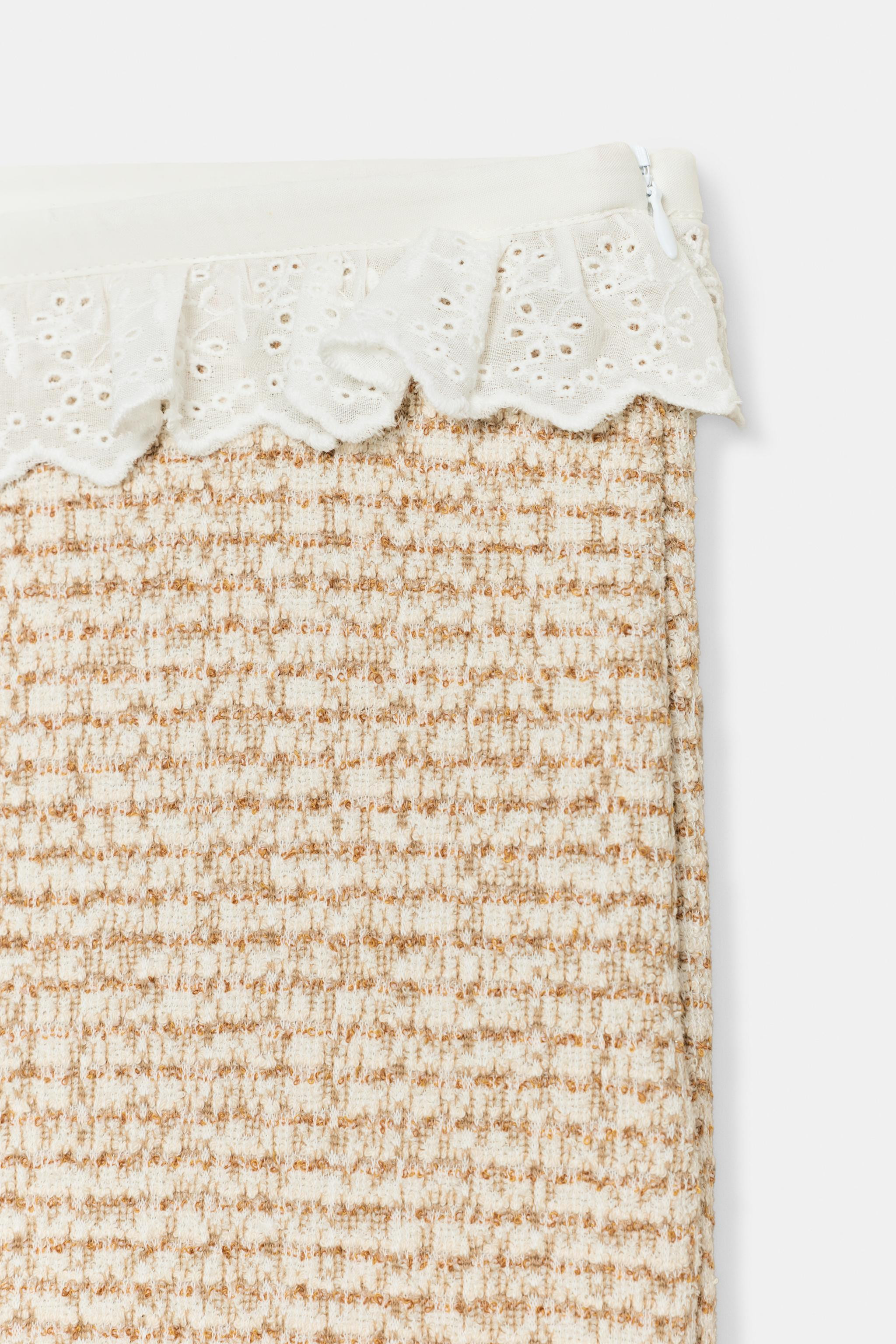 TEXTURED RUFFLE PANTS | Zara US