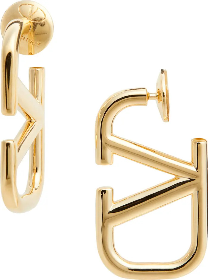 Valentino Garavani VLOGO Signature Hoop Earrings | Nordstrom | Nordstrom