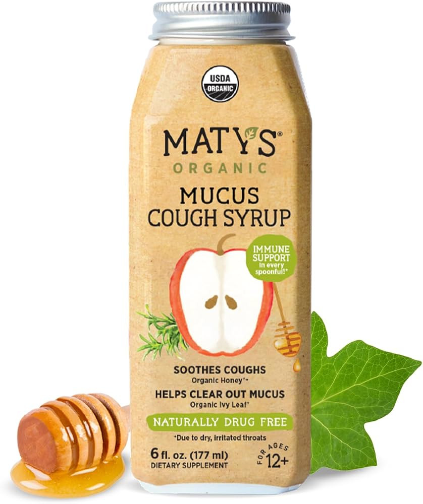 Matys Adult Mucus Cough Syrup for Adults & Children 12 Years & Up, Soothing Relief Ivy With Organ... | Amazon (US)