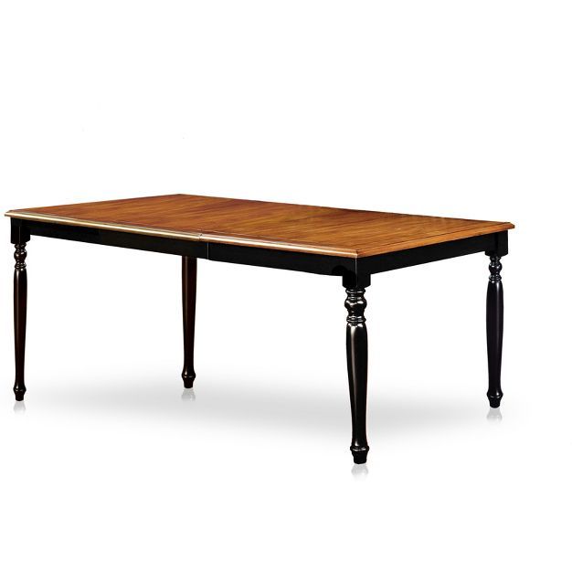 Jameson&#160;Country Style Extendable Dining Table Black/Oak - HOMES: Inside + Out | Target