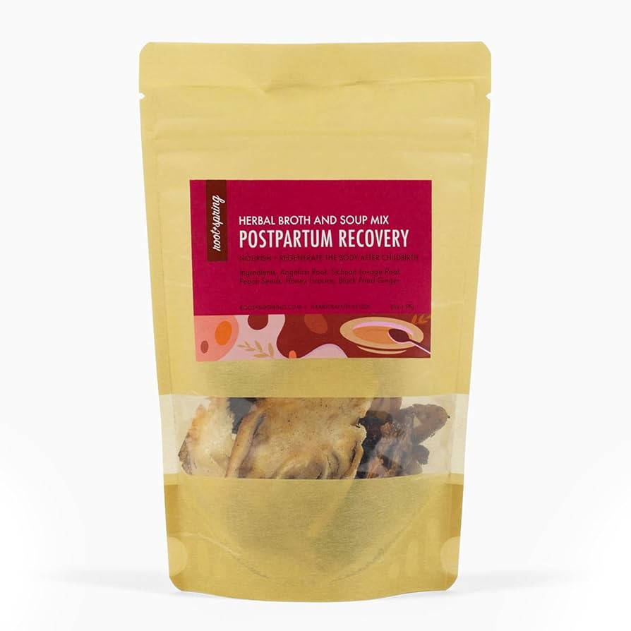root + spring Postpartum Recovery Chinese Herbal Soup Mix - Boost Bone Broth with Traditional Her... | Amazon (US)