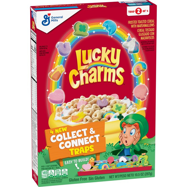Lucky Charms Cereal with Marshmallows, with Leprechaun Trap, 10.5 oz | Walmart (US)