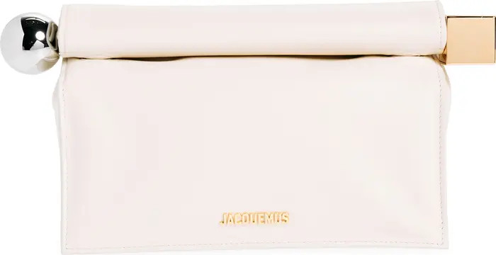 La Pochette Rond Carré Leather Clutch | Nordstrom