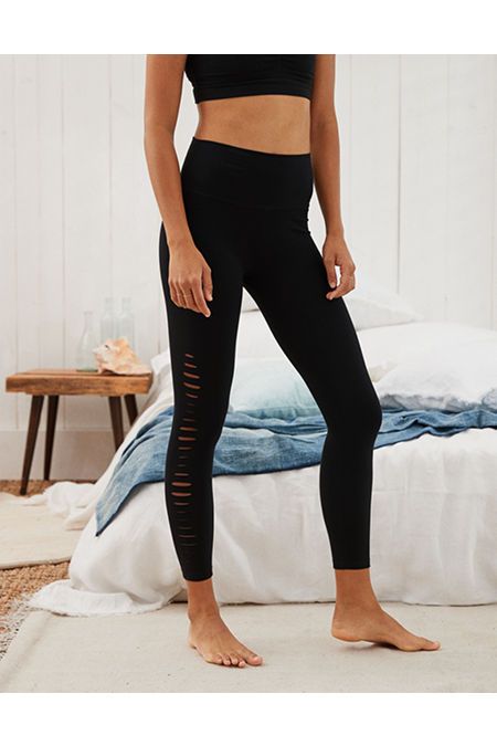 Aerie CHILL High Waisted 7/8 Legging | American Eagle Outfitters (US & CA)