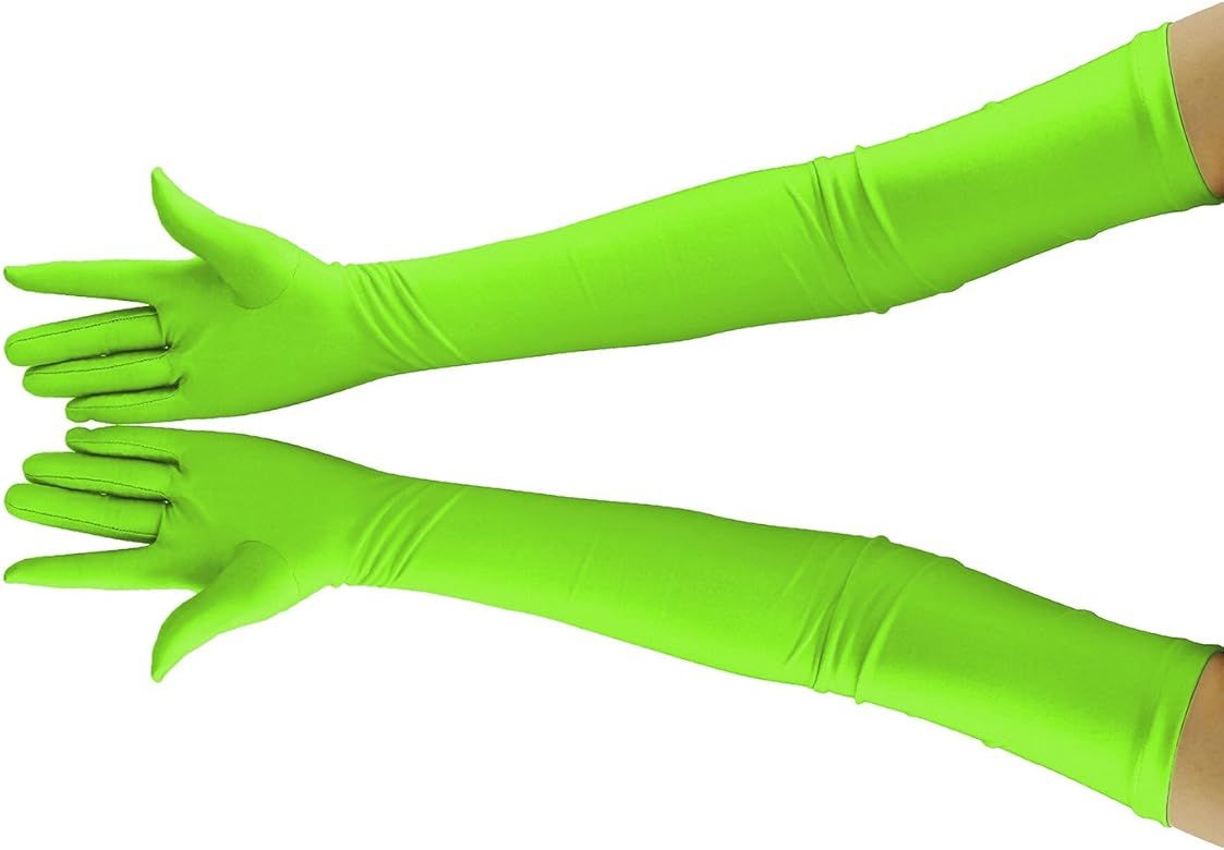 Ensnovo Adult Over Elbow 20.1" Stretch Long Spandex Opera Gloves | Amazon (US)