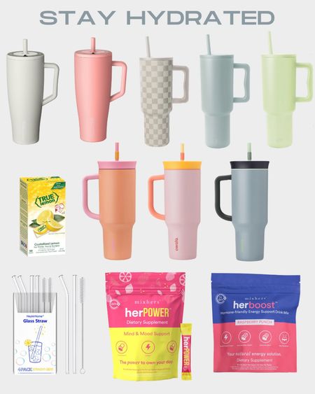 Stay hydrated this summer with a tumble and an electrolyte drink mix! I’m such a fan of MixHers but whatever it is you need to make drinking water more fun do it! Here are some of my favorite tumblers right now (the colors are in)!

#LTKfindsunder50 #LTKfitness #LTKActive