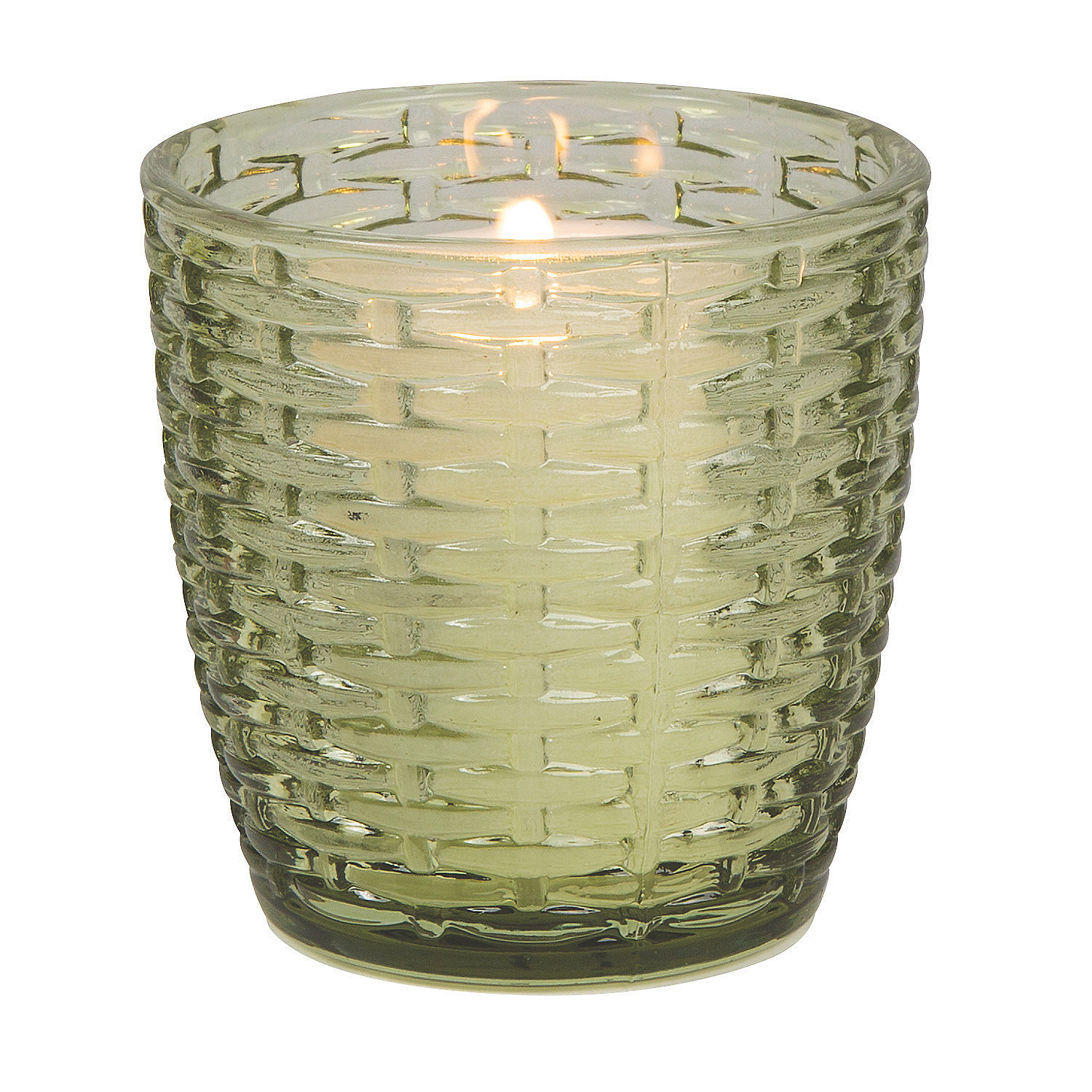 Green Glass Votive Candle Holders 12Pc - Home Decor - 12 Pieces | Walmart (US)