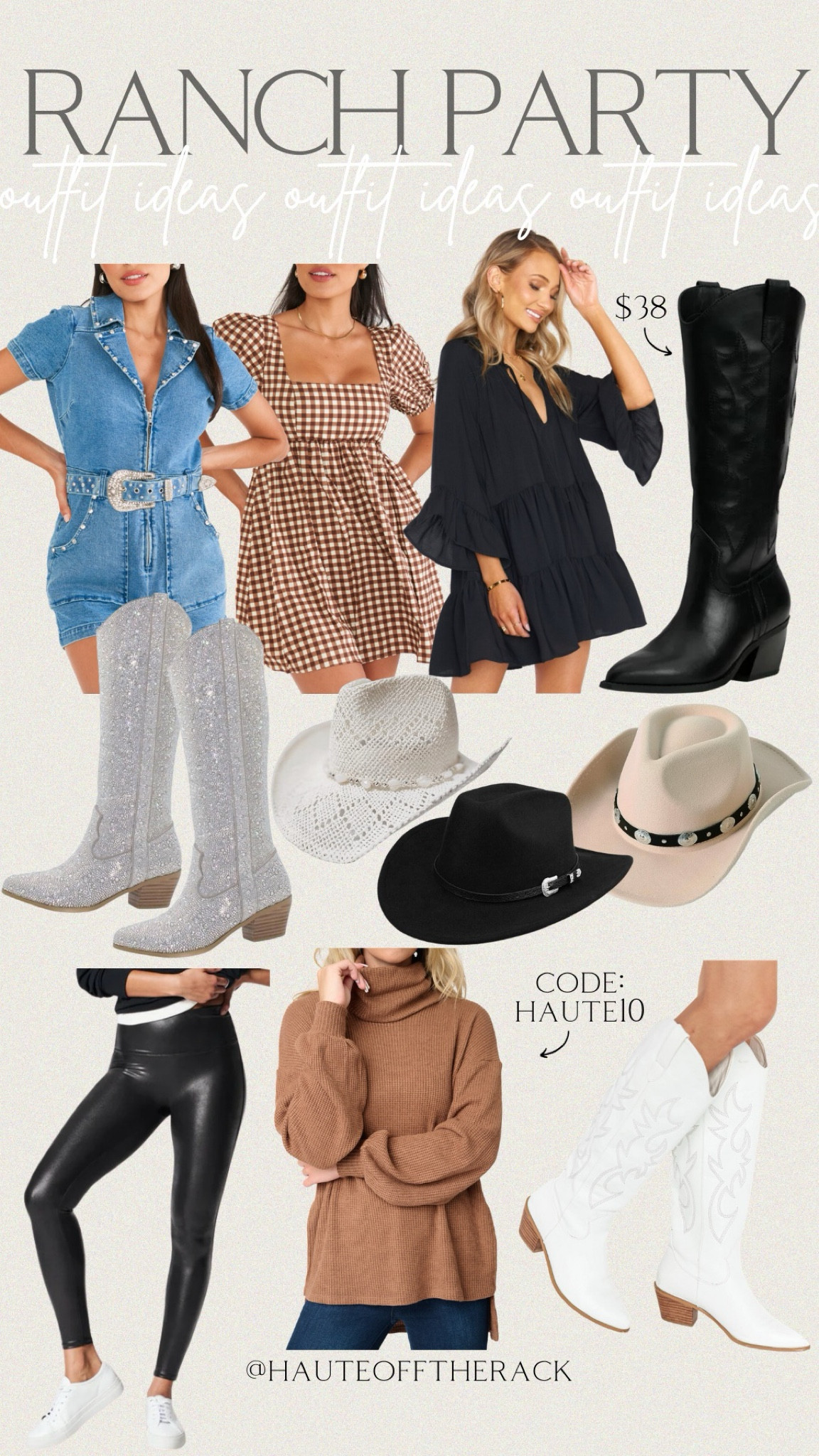 Western cowgirl outfit ideas!

#cowgirloutfit #westernstyle #cowgirlhat #fauxleatherleggings #denimromper #rhinestonecowgirlboots #rhinestoneboots #blackwesterbboots #walmartfashion #amazonfashion #cowgirlboots #whiteboots #countryconcert



#LTKstyletip #LTKSeasonal #LTKparties